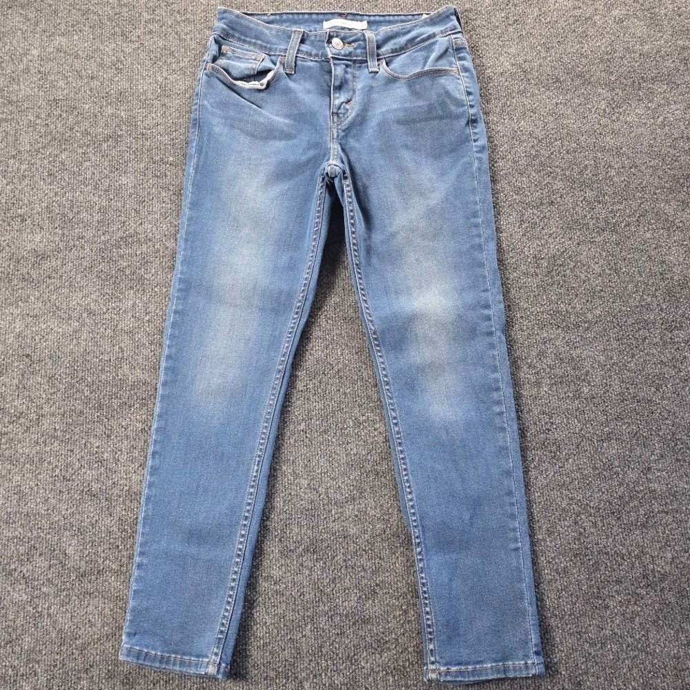 Levis‎ 535 Super Skinny Jeans Womens 28 Medium Wash Blue Denim Low Rise 535-0016